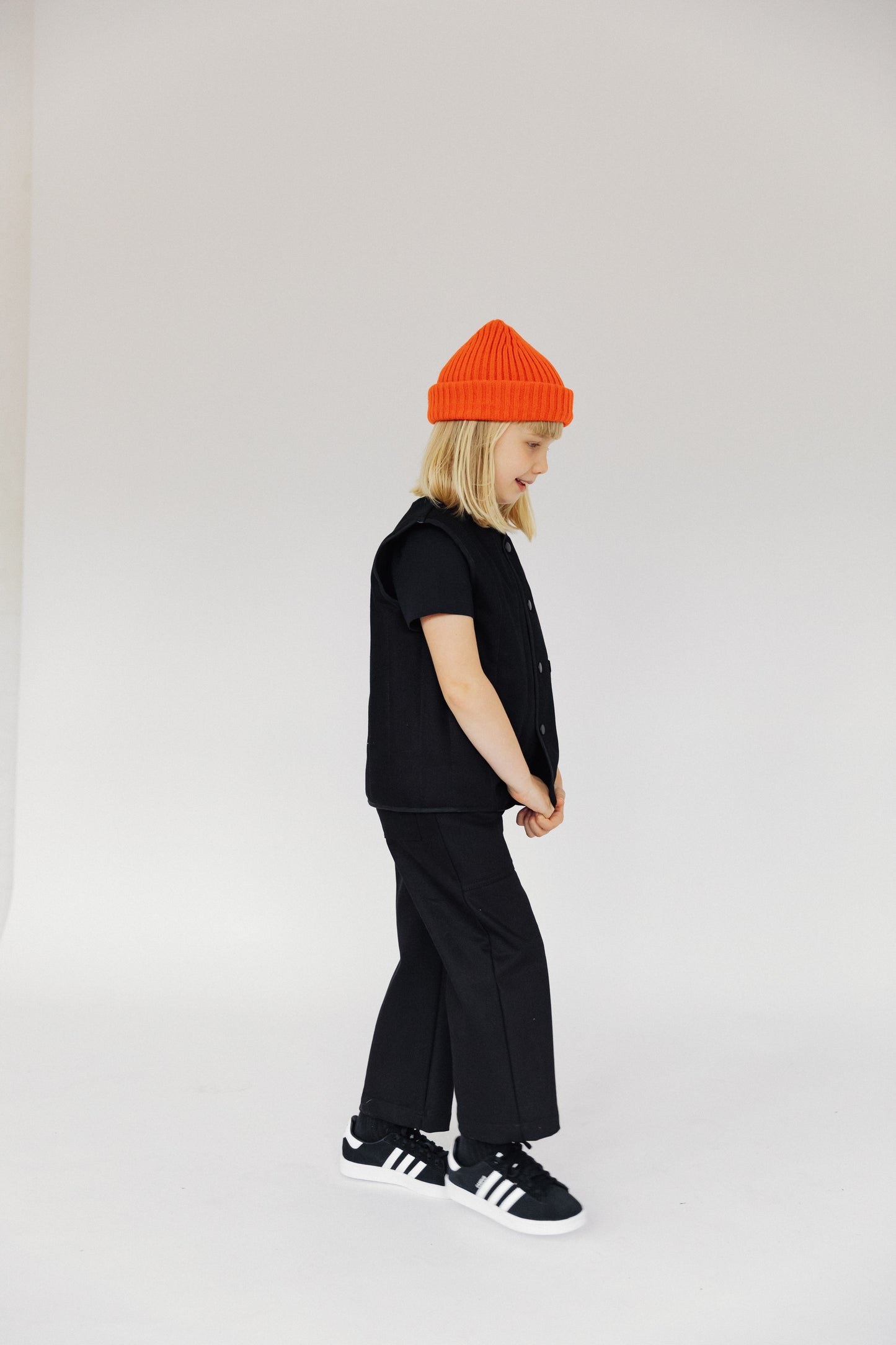P Denim Kids Wide Jeans - Black