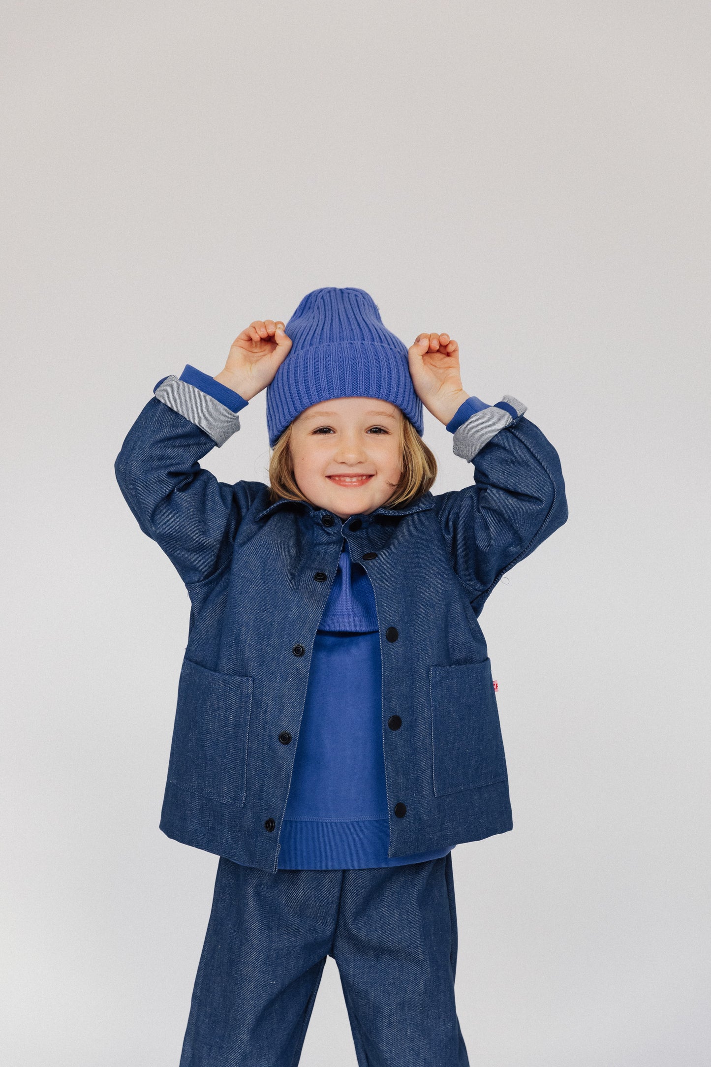 P Denim Kids Jacket - Blue