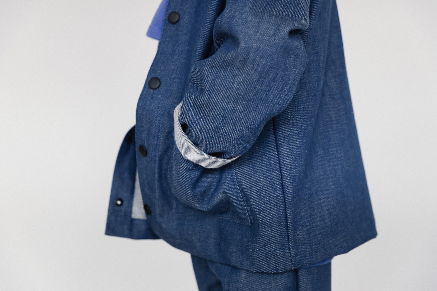 P Denim Kids Jacket - Blue