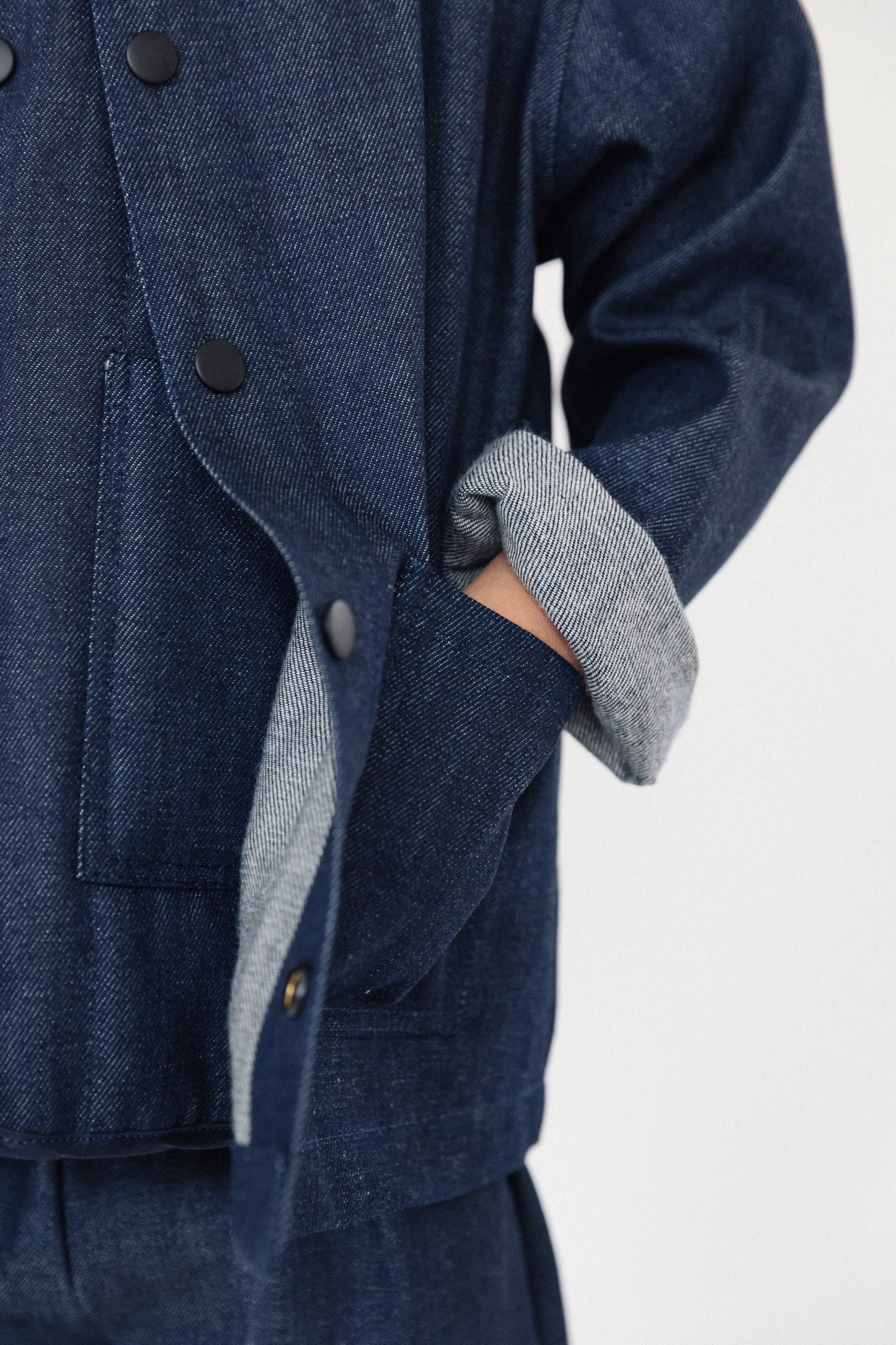 P Denim Kids Jacket - Indigo