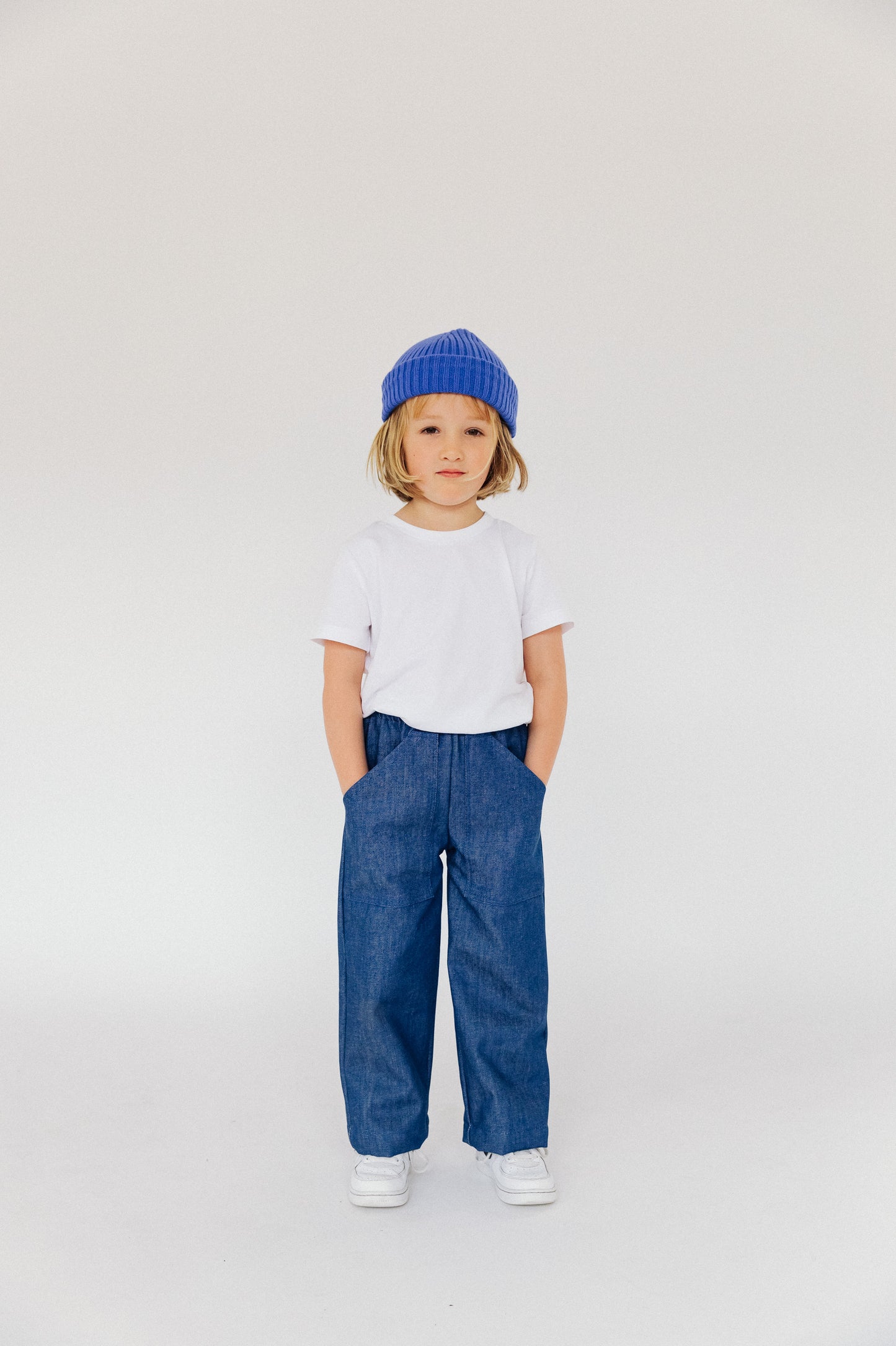 P Denim Kids Wide Jeans - Blue
