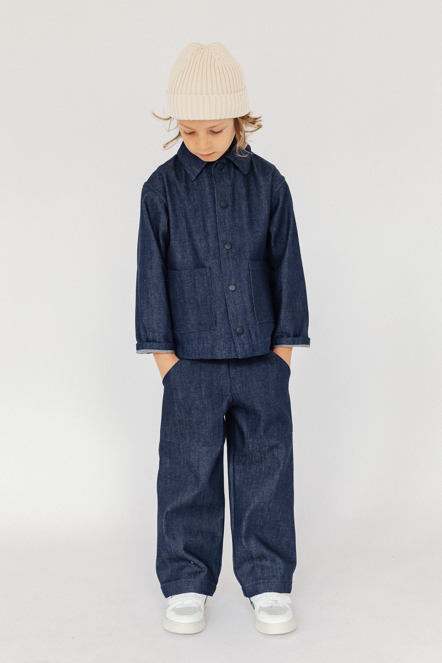 P Denim Kids Wide Jeans - Indigo